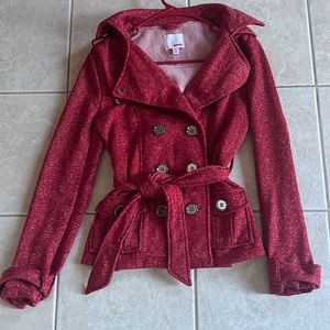 Bongo light weight red coat
